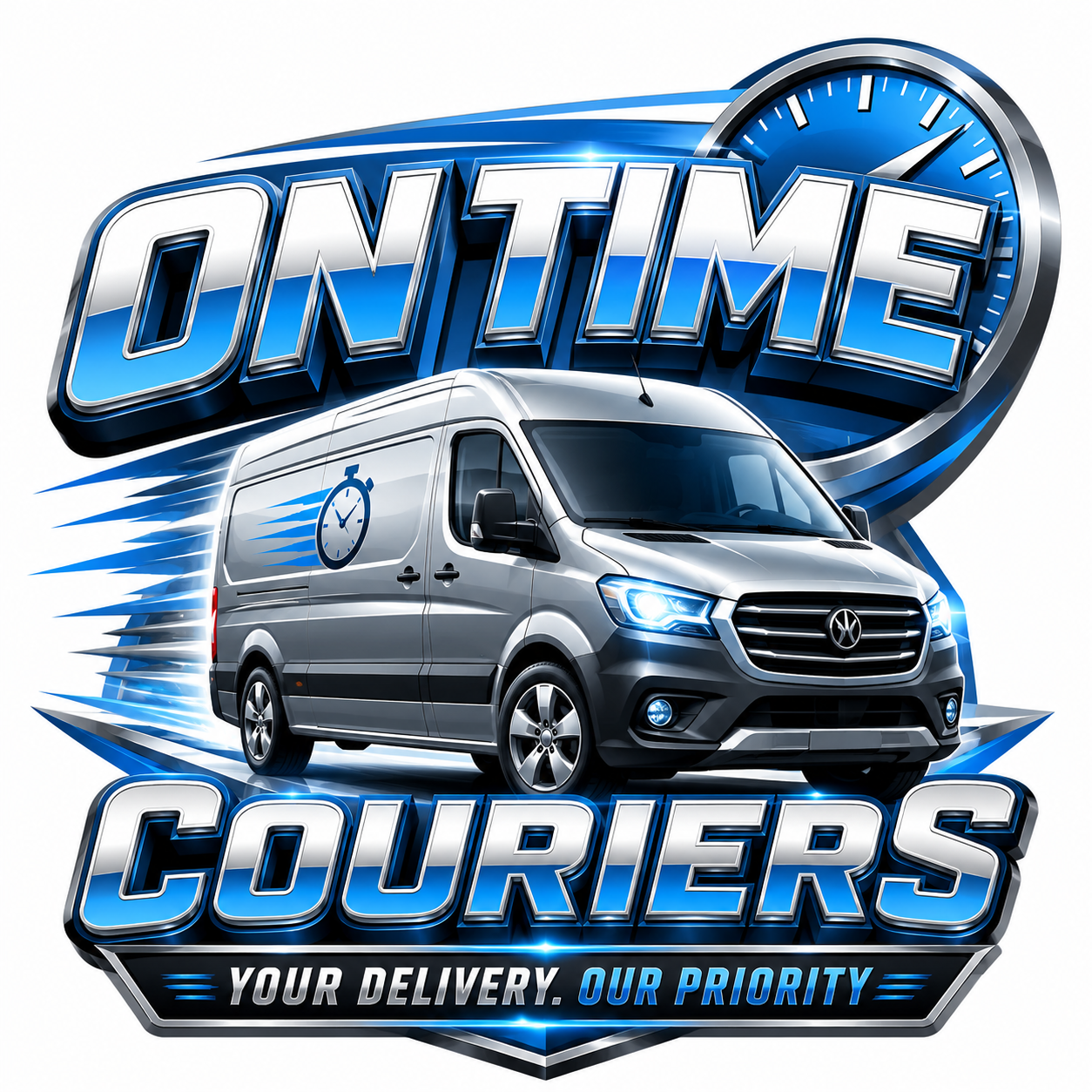 On Time Couriers delivery van